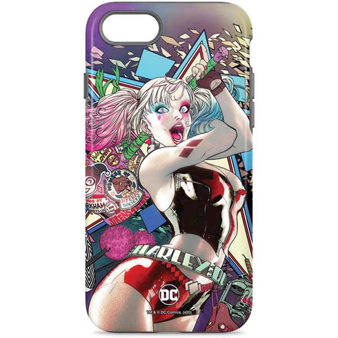 DC Comics Harley Quinn Action Pose iPhone Cases