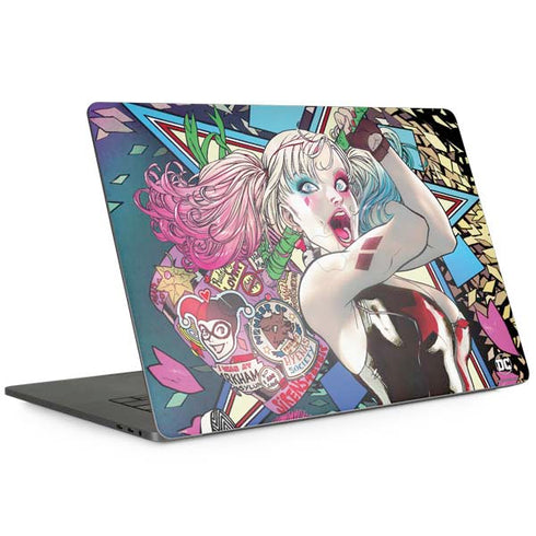 DC Comics Harley Quinn Action Pose MacBook Skins