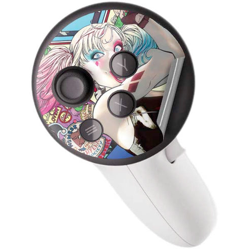 DC Comics Harley Quinn Action Pose Meta Quest 3S Skin
