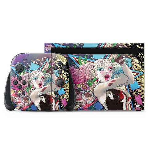 DC Comics Harley Quinn Action Pose Nintendo Skins