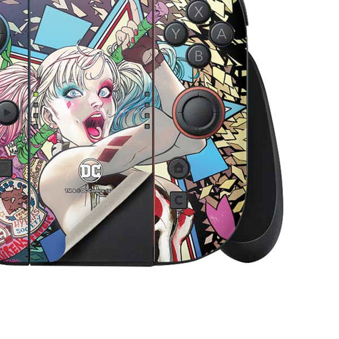 DC Comics Harley Quinn Action Pose Nintendo Switch 2 (2025) Joy-Con Controller Skin