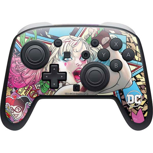 DC Comics Harley Quinn Action Pose Nintendo Skins