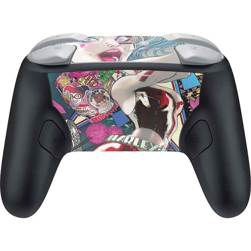 DC Comics Harley Quinn Action Pose Nintendo Switch 2 (2025) Pro Controller Skin
