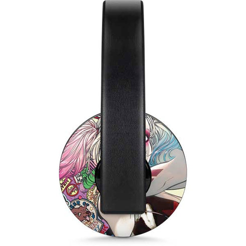 DC Comics Harley Quinn Action Pose PlayStation 4 Gold Wireless Headset Skin