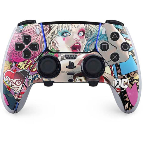 DC Comics Harley Quinn Action Pose PS5 DualSense Edge Pro Controller Skin