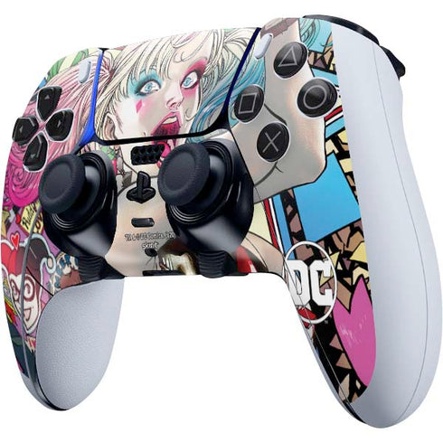 DC Comics Harley Quinn Action Pose PS5 DualSense Edge Pro Controller Skin
