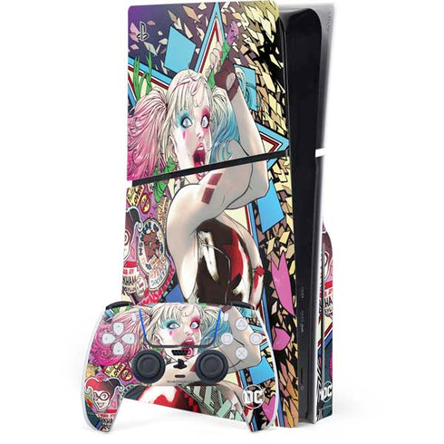 DC Comics Harley Quinn Action Pose PlayStation PS5 Skins