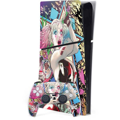 DC Comics Harley Quinn Action Pose PlayStation PS5 Skins