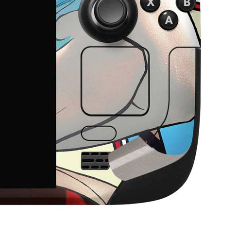 DC Comics Harley Quinn Action Pose Steam Deck Handheld Gaming Computer OLED Skin