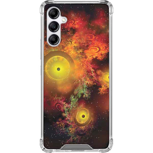 StockTrek Colorful Nebulae and Interstellar Matter Galaxy A14 5G Clear Case