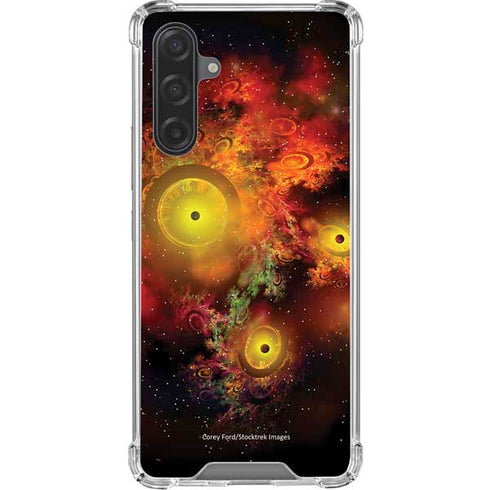 StockTrek Colorful Nebulae and Interstellar Matter Galaxy A17 Clear Case