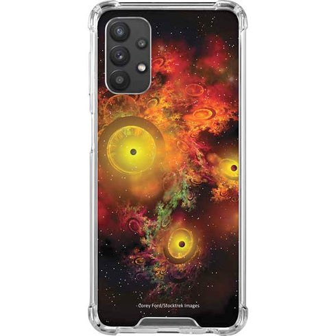 StockTrek Colorful Nebulae and Interstellar Matter Galaxy A32 5G Clear Case