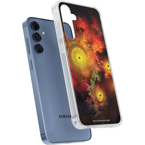 StockTrek Colorful Nebulae and Interstellar Matter Galaxy A35 5G Clear Case