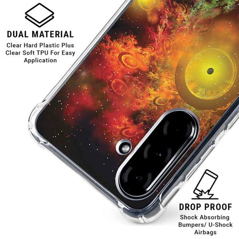 StockTrek Colorful Nebulae and Interstellar Matter Galaxy A36 5G Clear Case