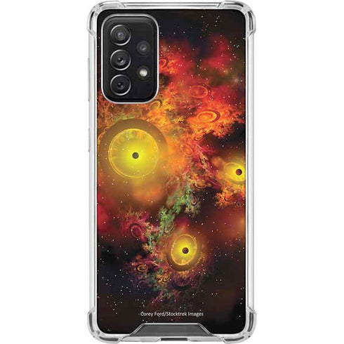 StockTrek Colorful Nebulae and Interstellar Matter Galaxy A72 5G Clear Case
