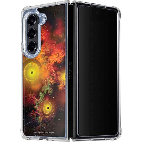 StockTrek Colorful Nebulae and Interstellar Matter Galaxy Z Fold5 5G Clear Case