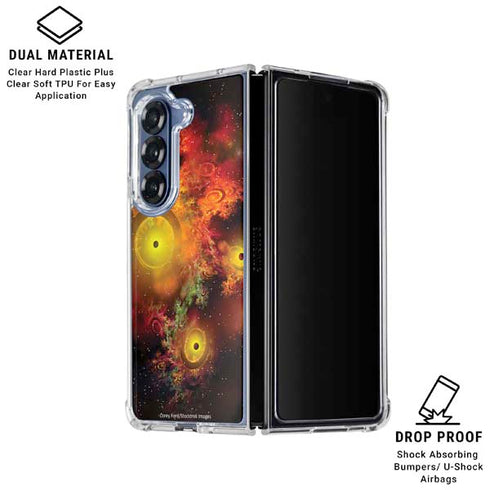 StockTrek Colorful Nebulae and Interstellar Matter Galaxy Z Fold6 Clear Case