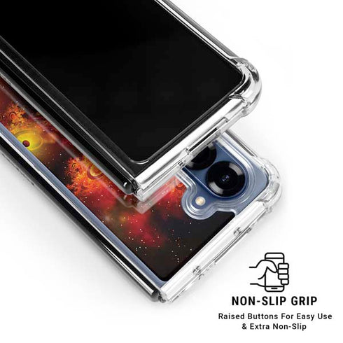 StockTrek Colorful Nebulae and Interstellar Matter Galaxy Z Fold6 Clear Case