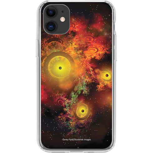 StockTrek Colorful Nebulae and Interstellar Matter iPhone 11 Clear Case