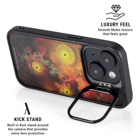 StockTrek Colorful Nebulae and Interstellar Matter iPhone 14 Plus Kickstand Case