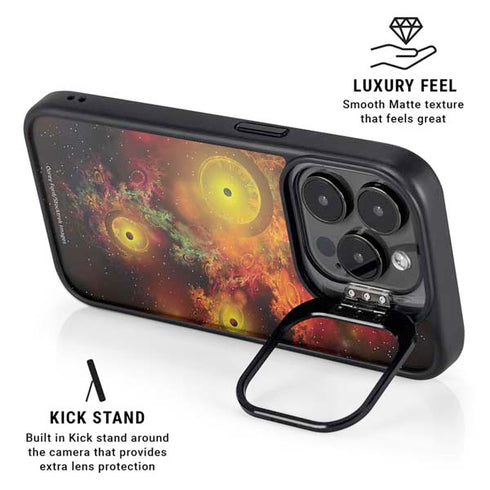 StockTrek Colorful Nebulae and Interstellar Matter iPhone 14 Pro Kickstand Case