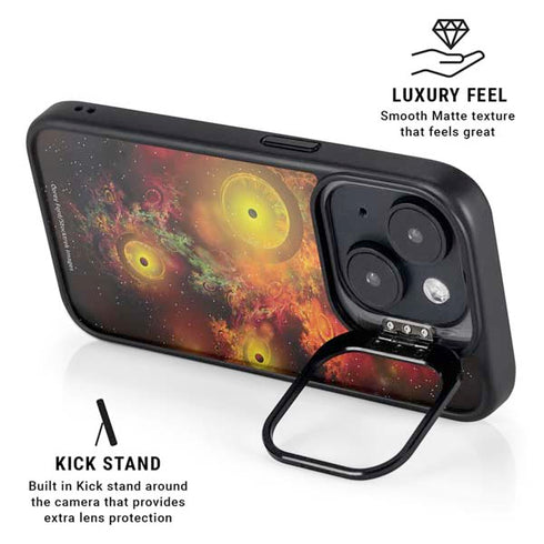 StockTrek Colorful Nebulae and Interstellar Matter iPhone 15 Kickstand Case