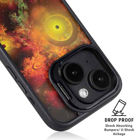StockTrek Colorful Nebulae and Interstellar Matter iPhone 15 Kickstand Case