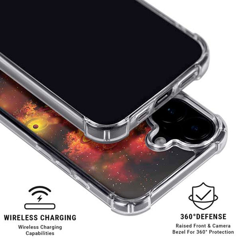 StockTrek Colorful Nebulae and Interstellar Matter iPhone 16 Clear Case