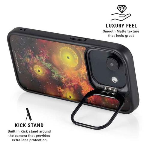 StockTrek Colorful Nebulae and Interstellar Matter iPhone 16e Kickstand Case