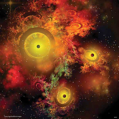 StockTrek Colorful Nebulae and Interstellar Matter PS4 Slim Skin