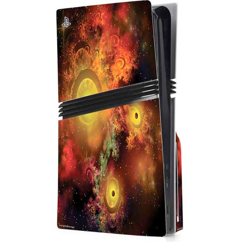StockTrek Colorful Nebulae and Interstellar Matter PS5 Pro Disk Console Skin