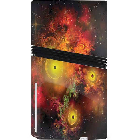 StockTrek Colorful Nebulae and Interstellar Matter PS5 Pro Disk Console Skin