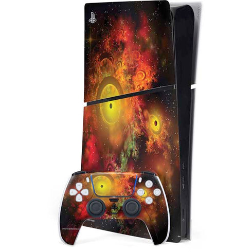 StockTrek Colorful Nebulae and Interstellar Matter PS5 Slim Digital Edition Bundle Skin