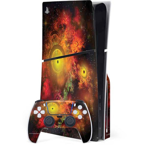 StockTrek Colorful Nebulae and Interstellar Matter PS5 Slim Disk Bundle Skin