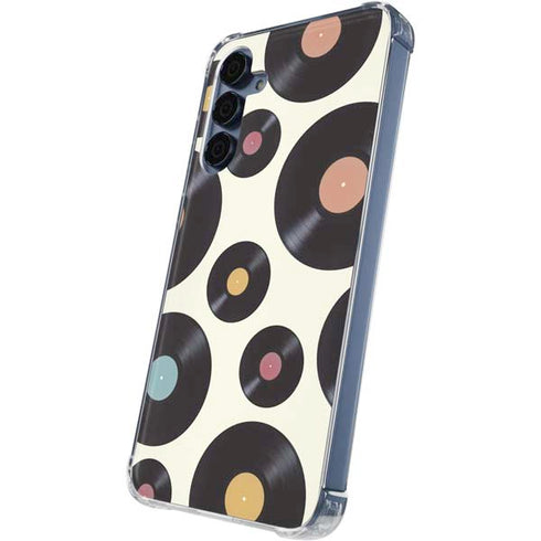 Colorful Records Galaxy A35 5G Clear Case