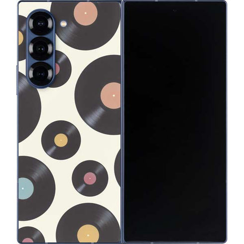 Colorful Records Galaxy Z Fold6 Skin