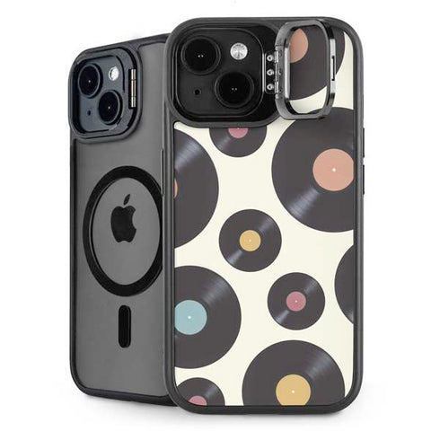 Colorful Records iPhone 14 Kickstand Case