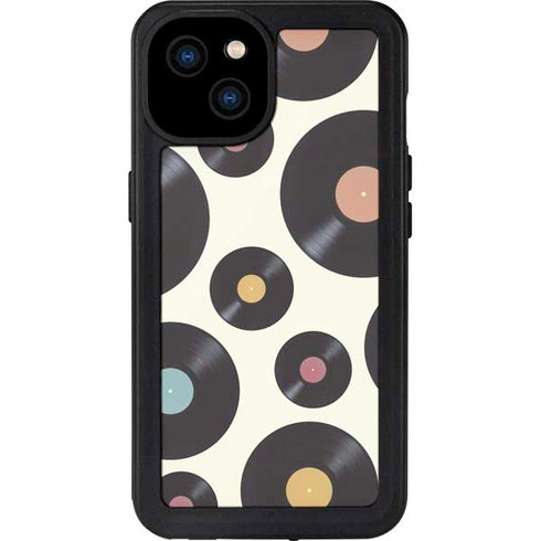 Colorful Records iPhone 15 Plus Waterproof Case