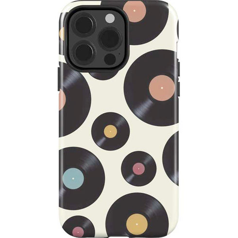 Colorful Records iPhone 15 Pro Impact Case