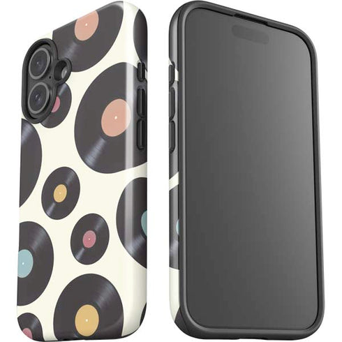 Colorful Records iPhone 16 Impact Case