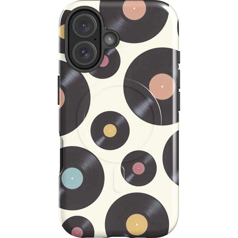 Colorful Records iPhone 16 Plus Magsafe Impact Case