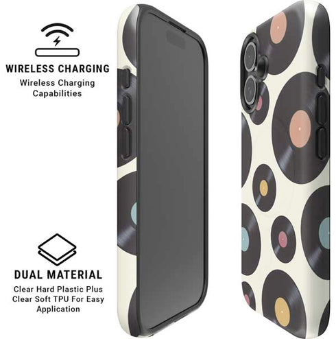 Colorful Records iPhone 16 Plus Magsafe Impact Case