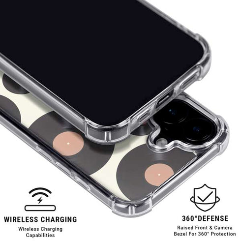 Colorful Records iPhone 17 Clear Case