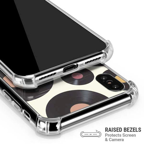 Colorful Records iPhone X/XS Clear Case