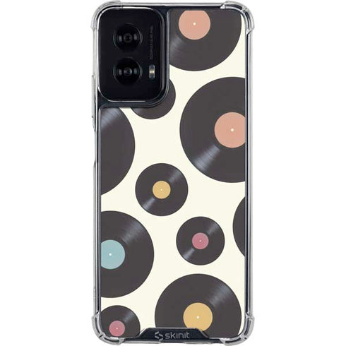Colorful Records Moto G Power 5G (2024) Clear Case