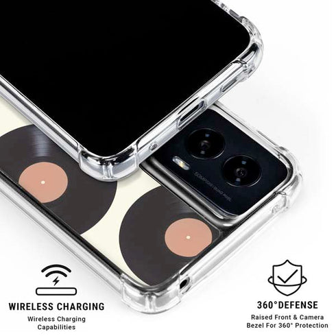 Colorful Records Moto G Power 5G (2024) Clear Case