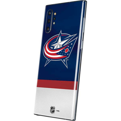 NHL Columbus Blue Jackets Alternate Jersey Galaxy Note 10 Plus Skin
