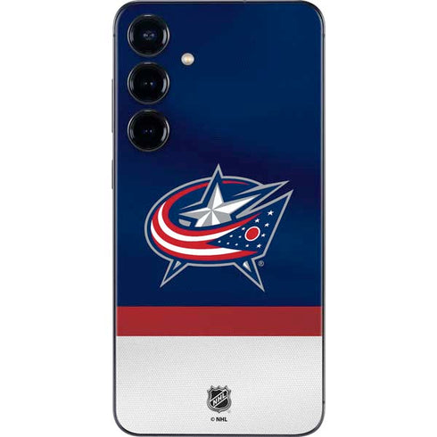 NHL Columbus Blue Jackets Alternate Jersey Galaxy S25 Plus Skin