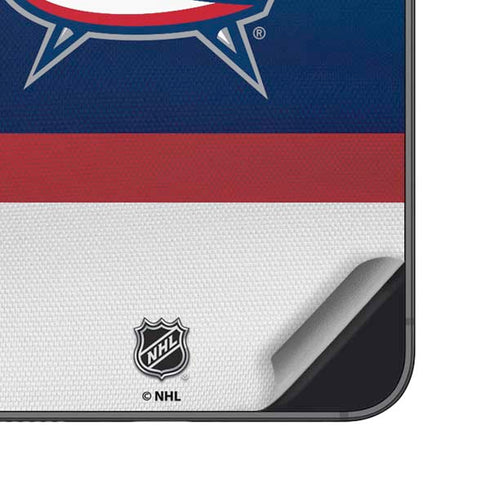 NHL Columbus Blue Jackets Alternate Jersey Galaxy S24 Plus Skin