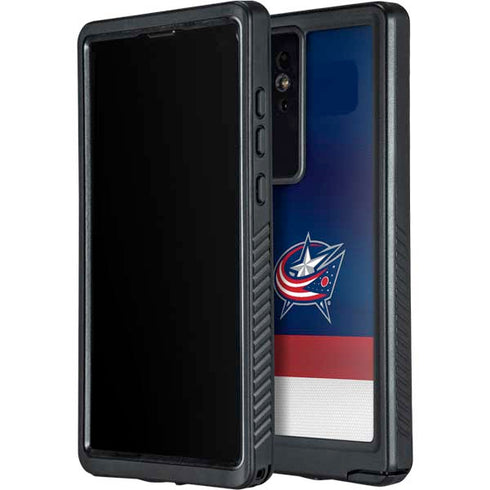 NHL Columbus Blue Jackets Alternate Jersey Galaxy S24 Ultra Waterproof Case